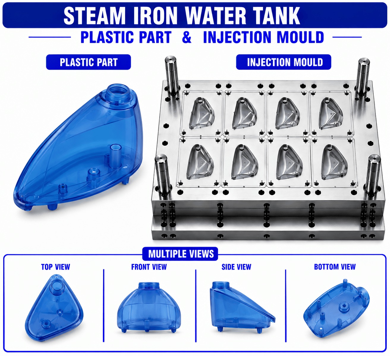 Steam Iron Plastic Water Tank Mould and Moulding Service
